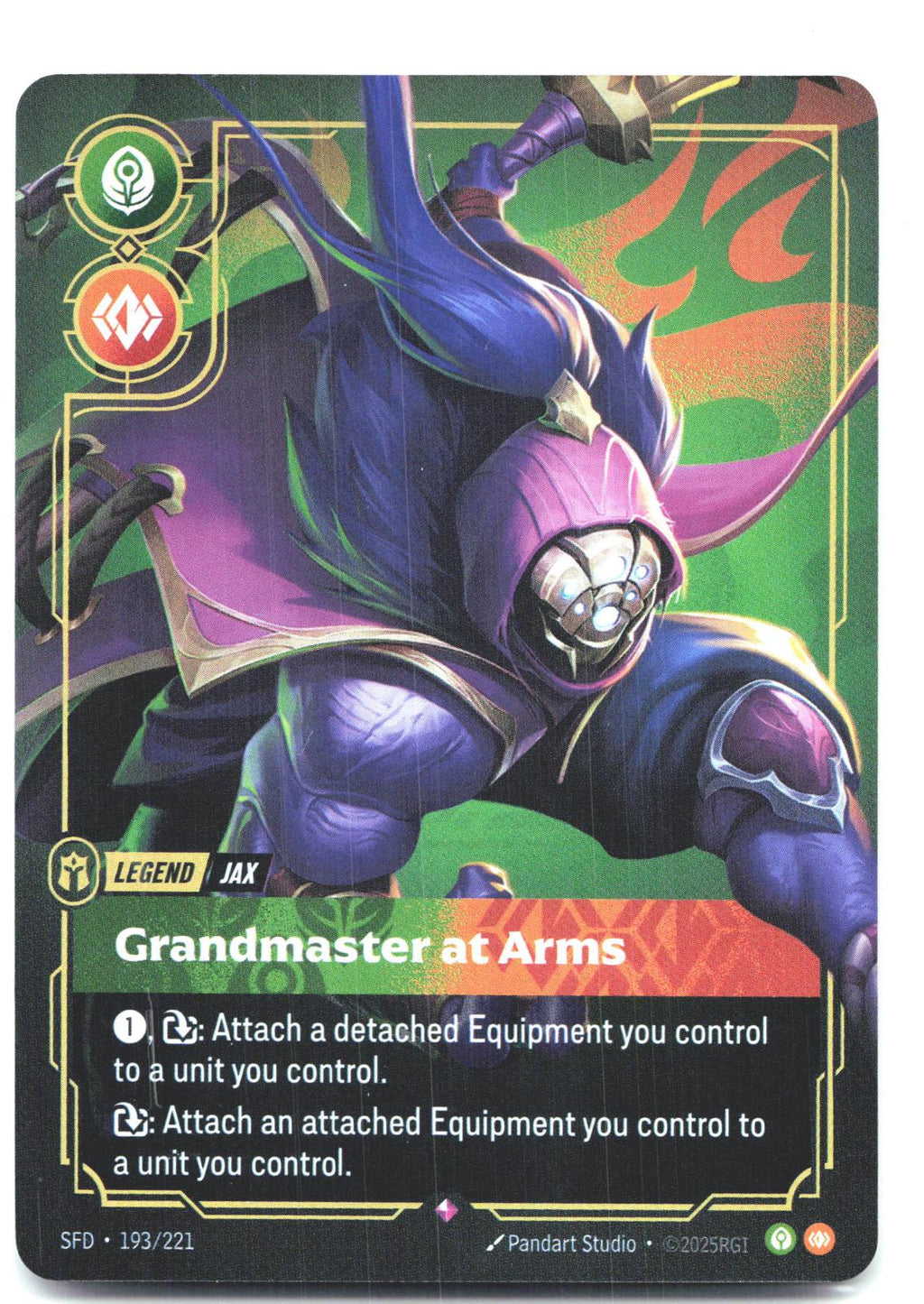 193/221 Jax - Grandmaster At Arms Foil Spiritforged