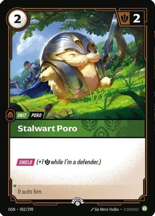 052/298 Stalwart Poro Foil Riftbound Organized Play Promotional Cards