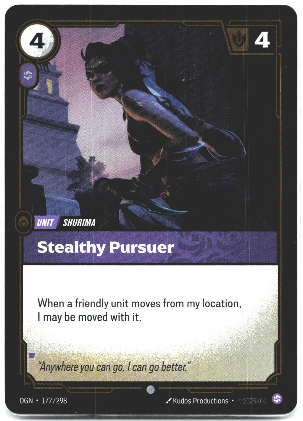 177/298 Stealthy Pursuer Foil Riftbound Organized Play Promotional Cards