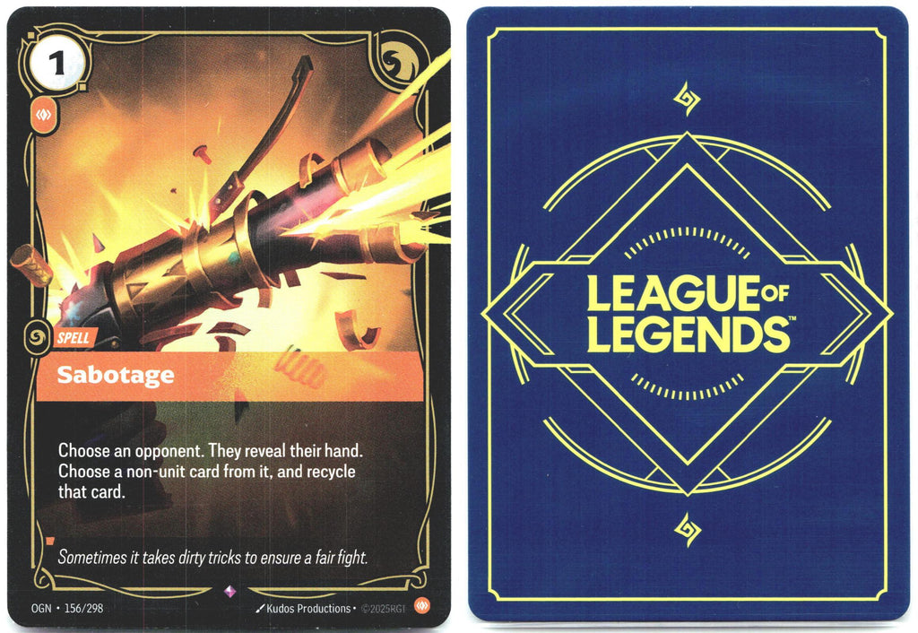 156/298 Sabotage Foil Origins