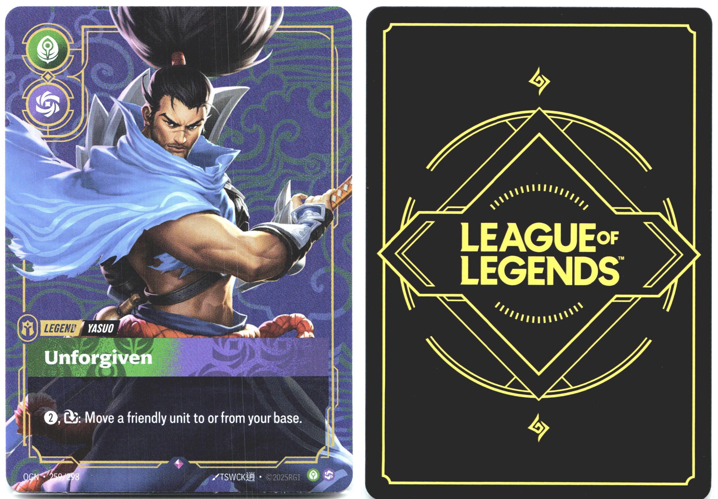 259/298 Yasuo - Unforgiven Foil Origins