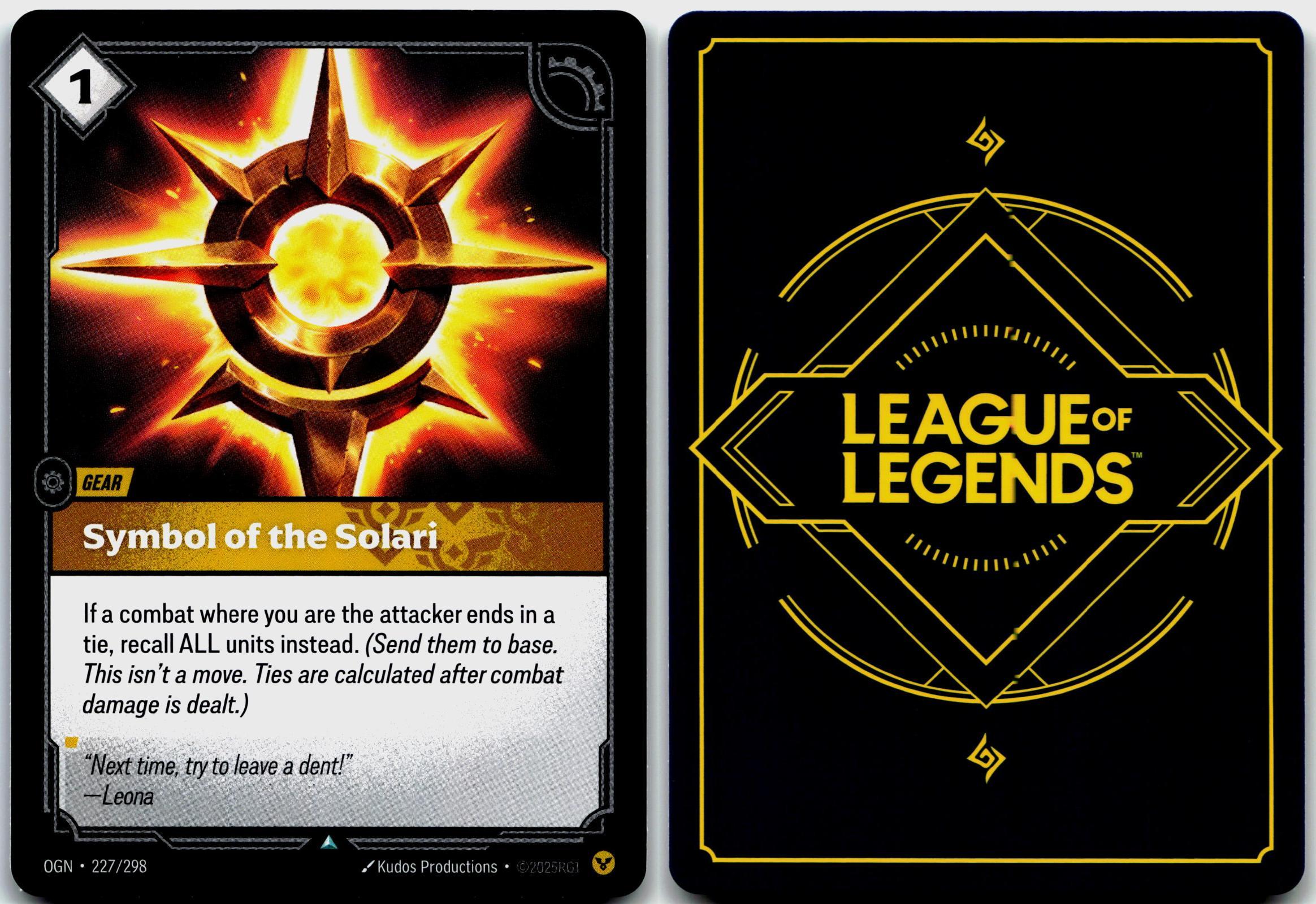 227/298 Symbol of the Solari Origins