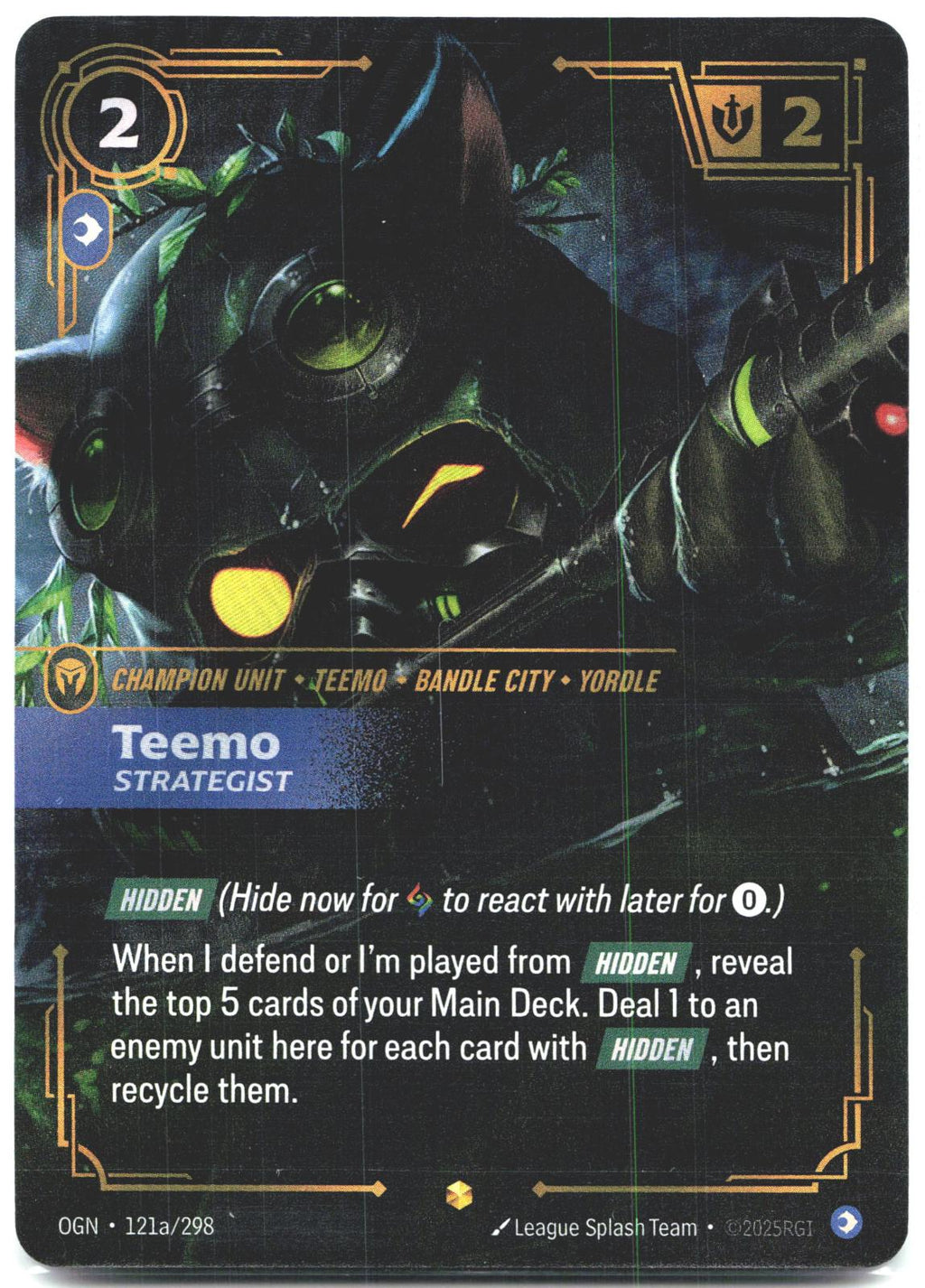 121A/298 Teemo - Strategist (Alternate Art) Foil Origins