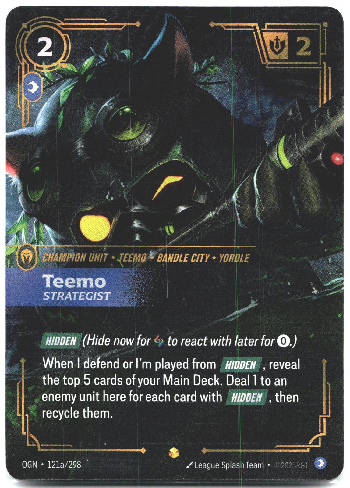 121A/298 Teemo - Strategist (Alternate Art) Foil Origins