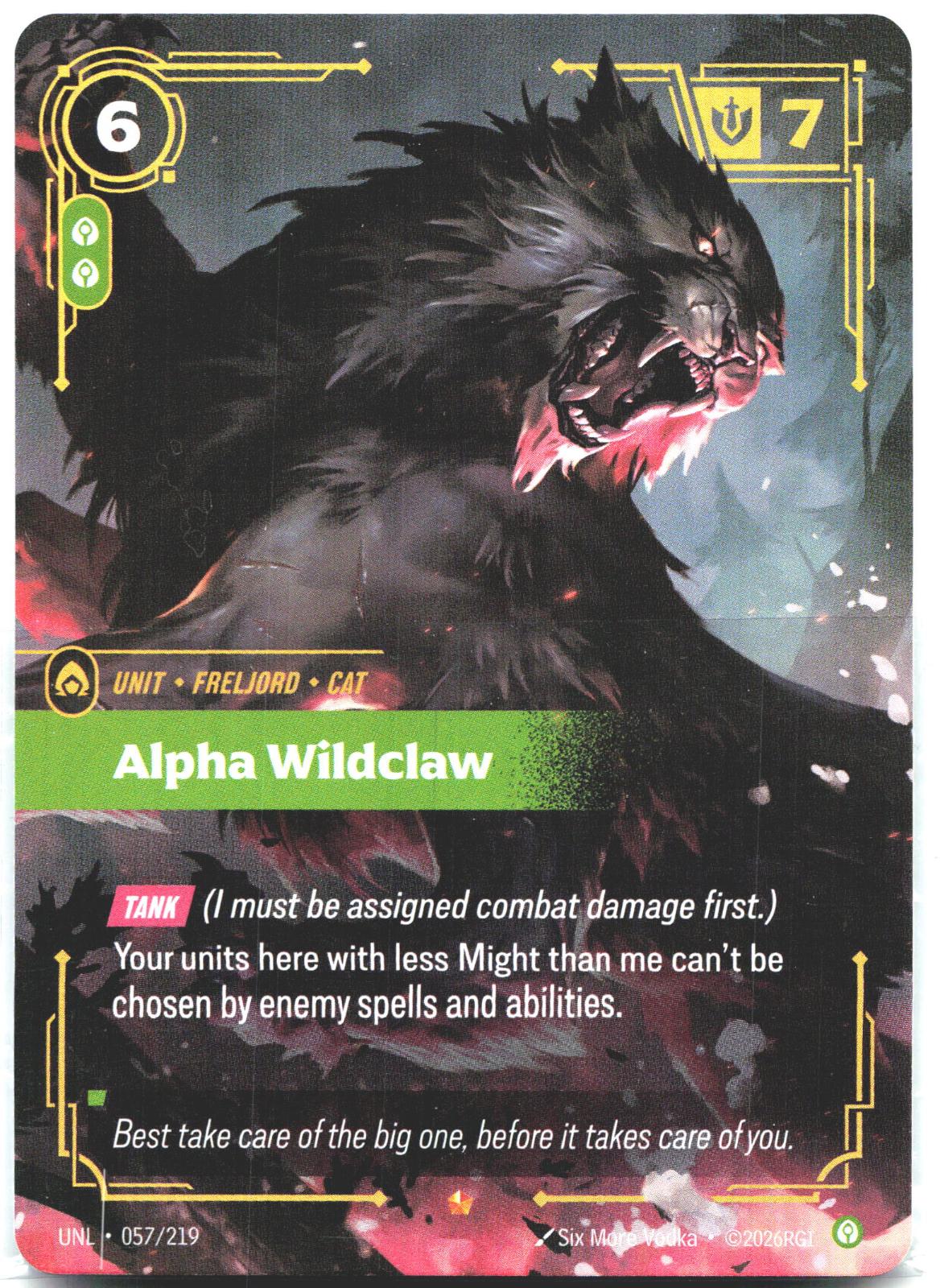 057/219 Alpha Wildclaw Foil Unleashed