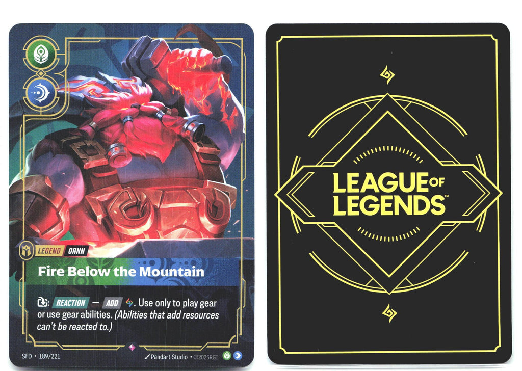 189/221 Ornn - Fire Below the Mountain Foil Spiritforged