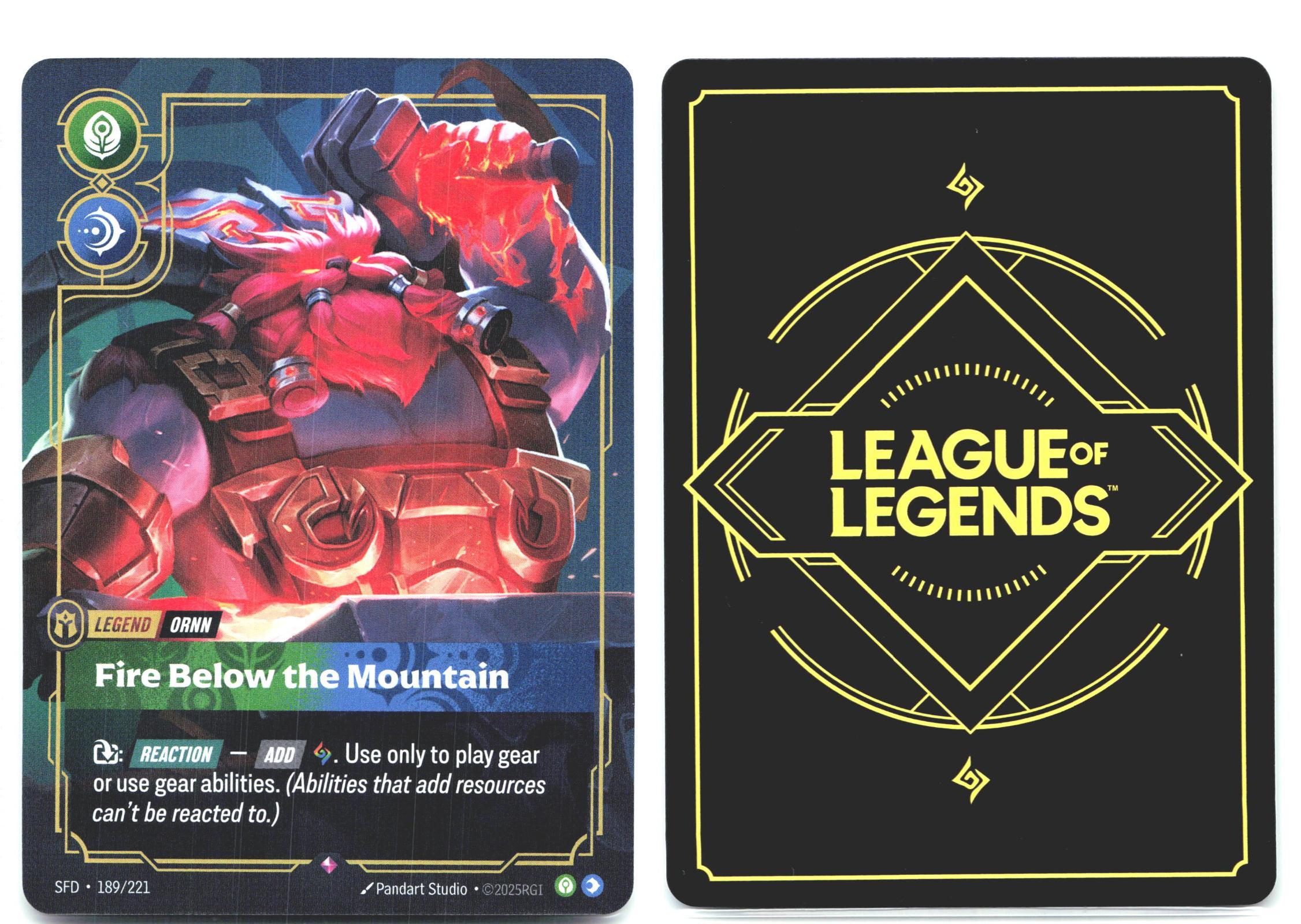 189/221 Ornn - Fire Below the Mountain Foil Spiritforged