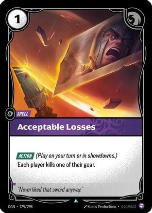 179/298 Acceptable Losses Origins