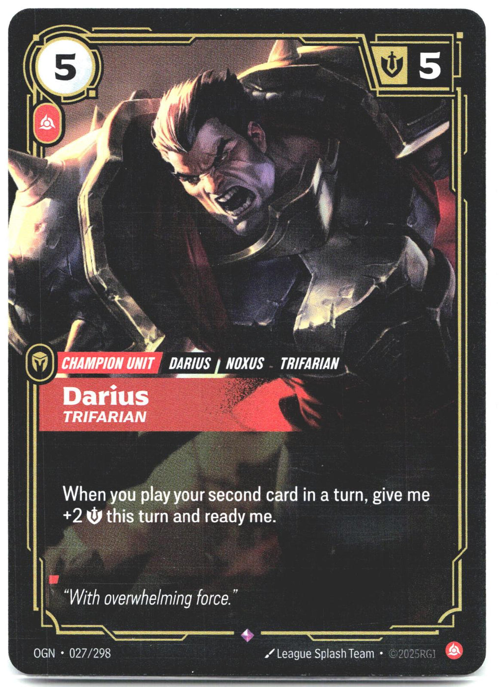027/298 Darius - Trifarian Foil Origins