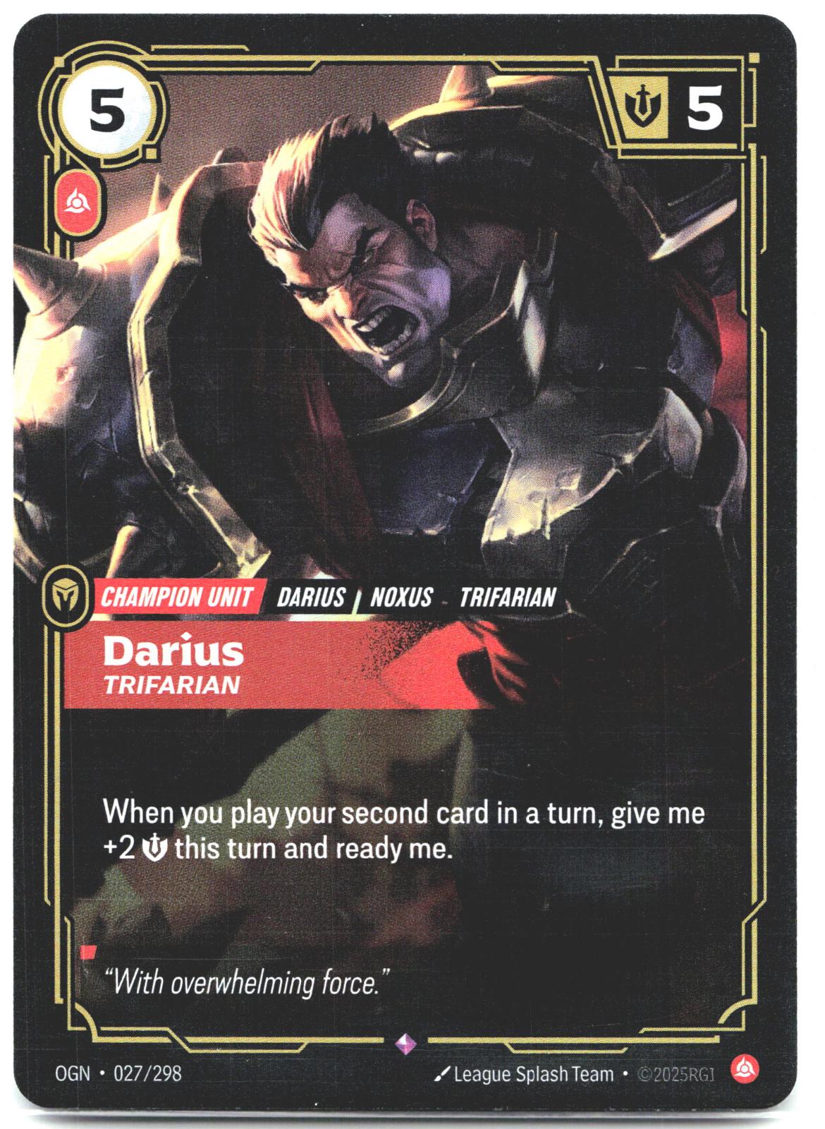 027/298 Darius - Trifarian Foil Origins