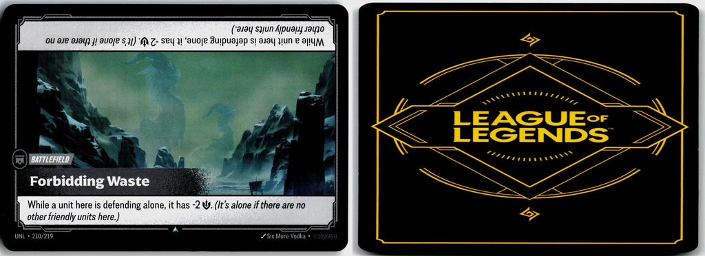 210/219 Forbidding Waste Unleashed