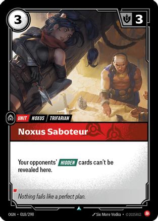 018/298 Noxus Saboteur Origins