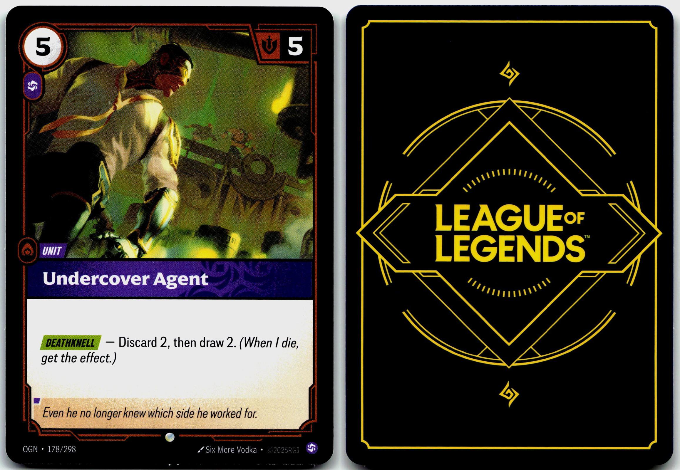 178/298 Undercover Agent Origins
