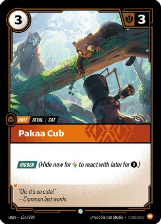 135/298 Pakaa Cub Origins