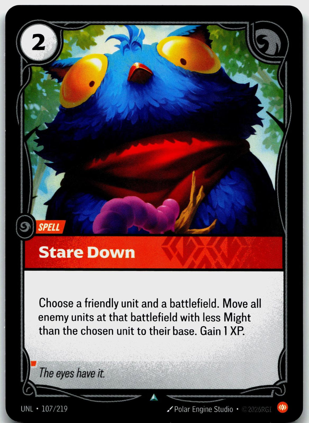 107/219 Stare Down Unleashed