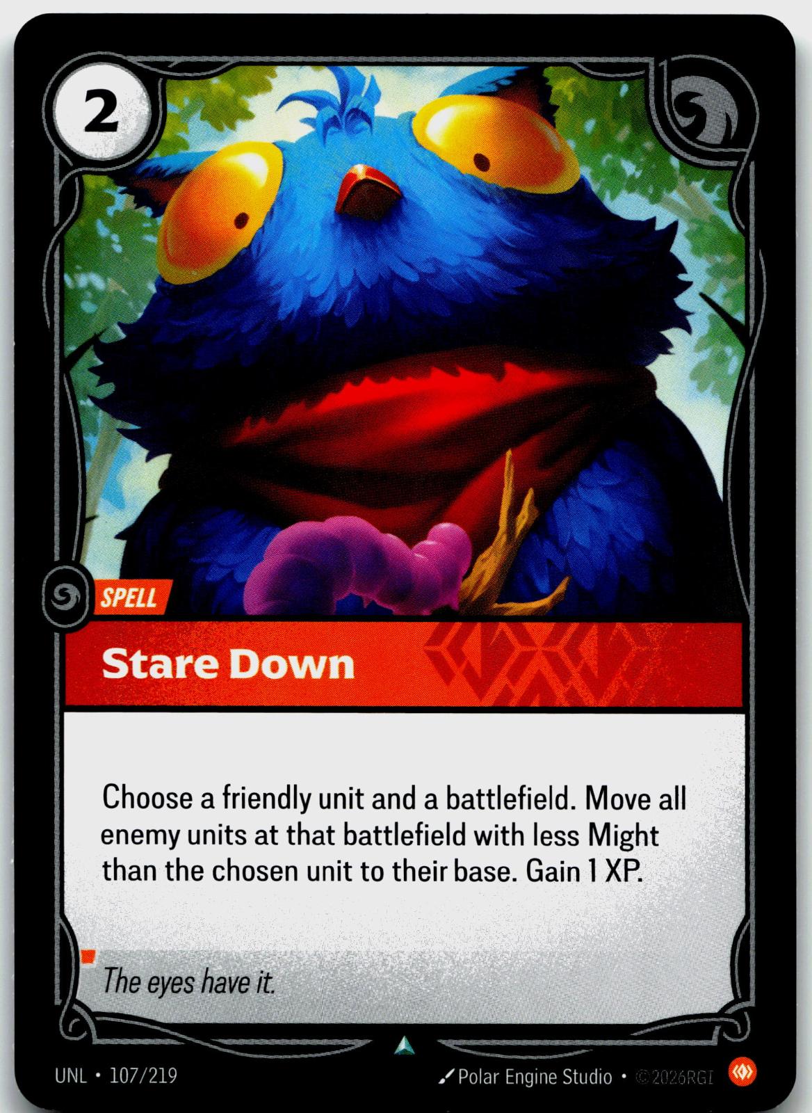 107/219 Stare Down Unleashed