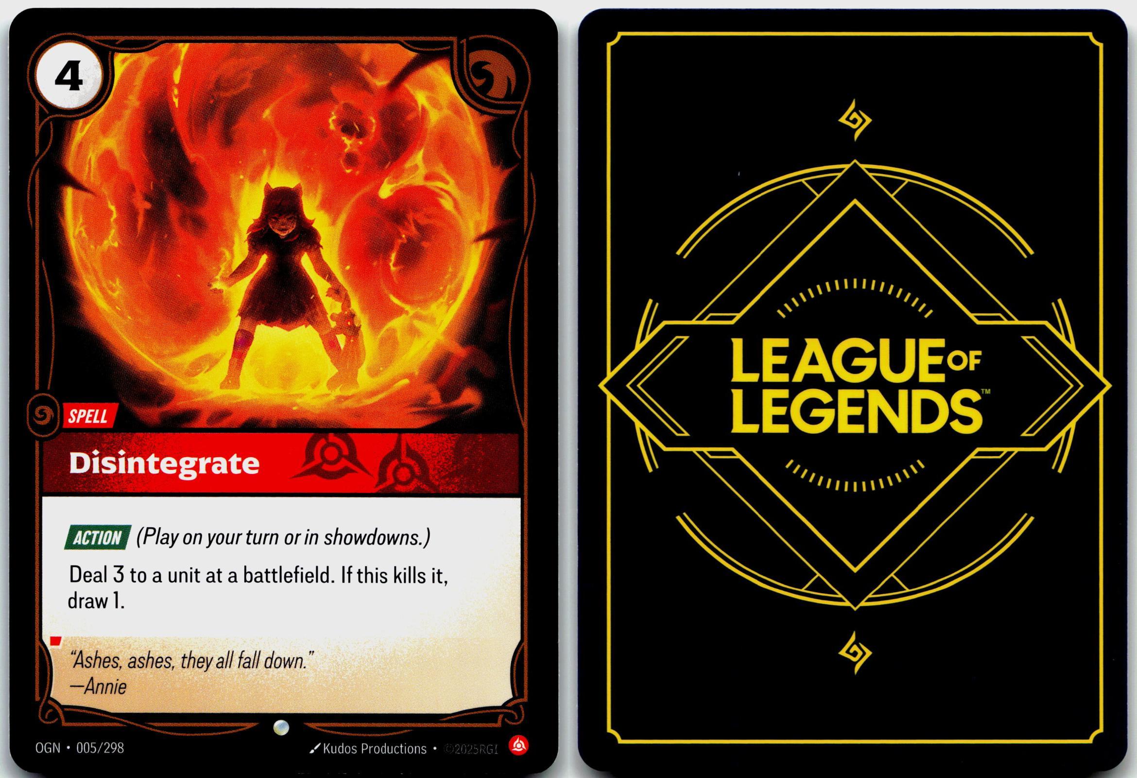 005/298 Disintegrate Origins