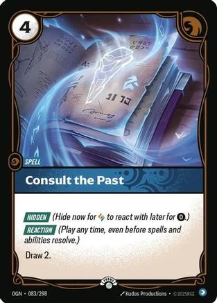 083/298 Consult the Past Foil Riftbound Organized Play Promotional Cards