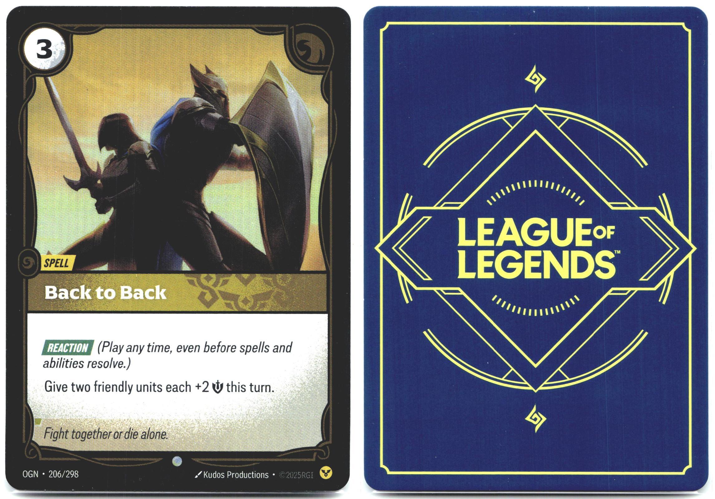 206/298 Back to Back Foil Origins