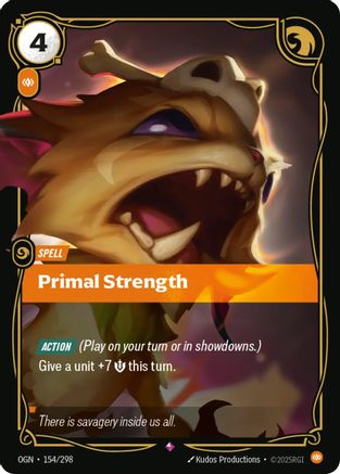 154/298 Primal Strength Foil Origins