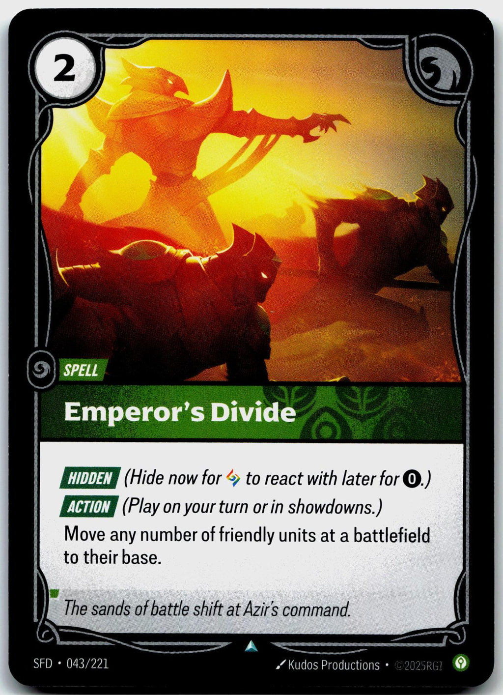 043/221 Emperor's Divide Spiritforged