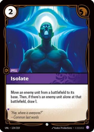 124/219 Isolate Unleashed