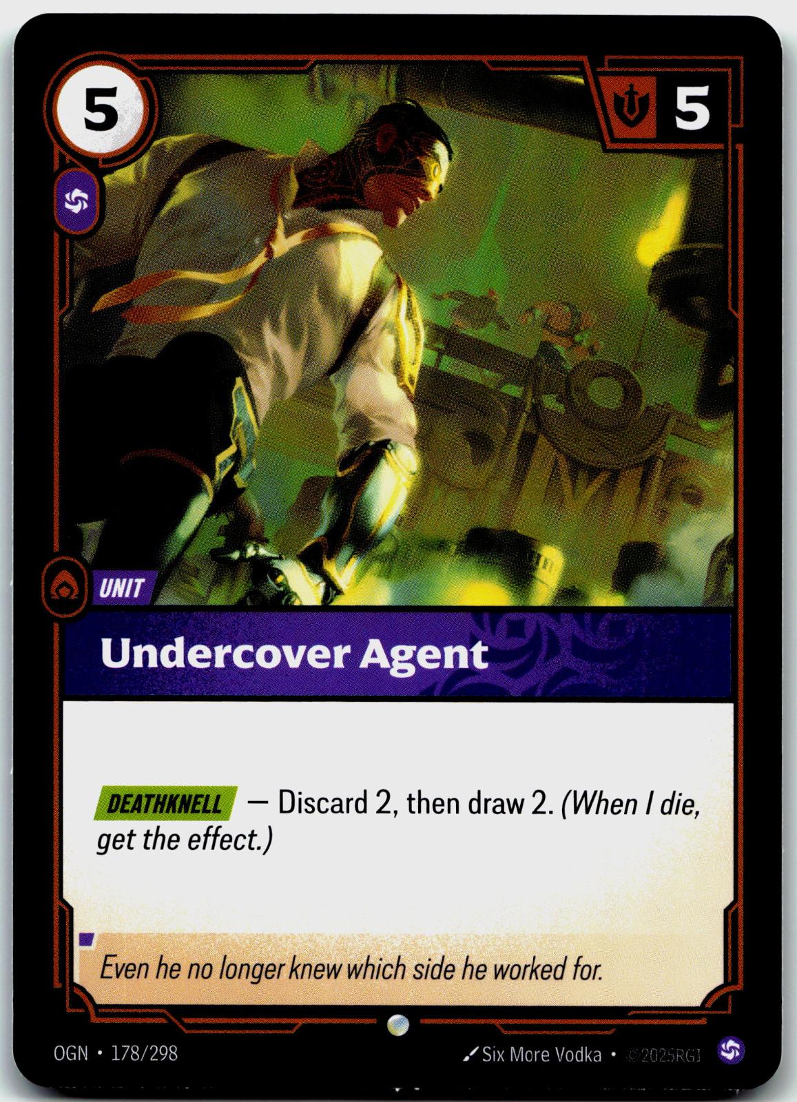 178/298 Undercover Agent Origins