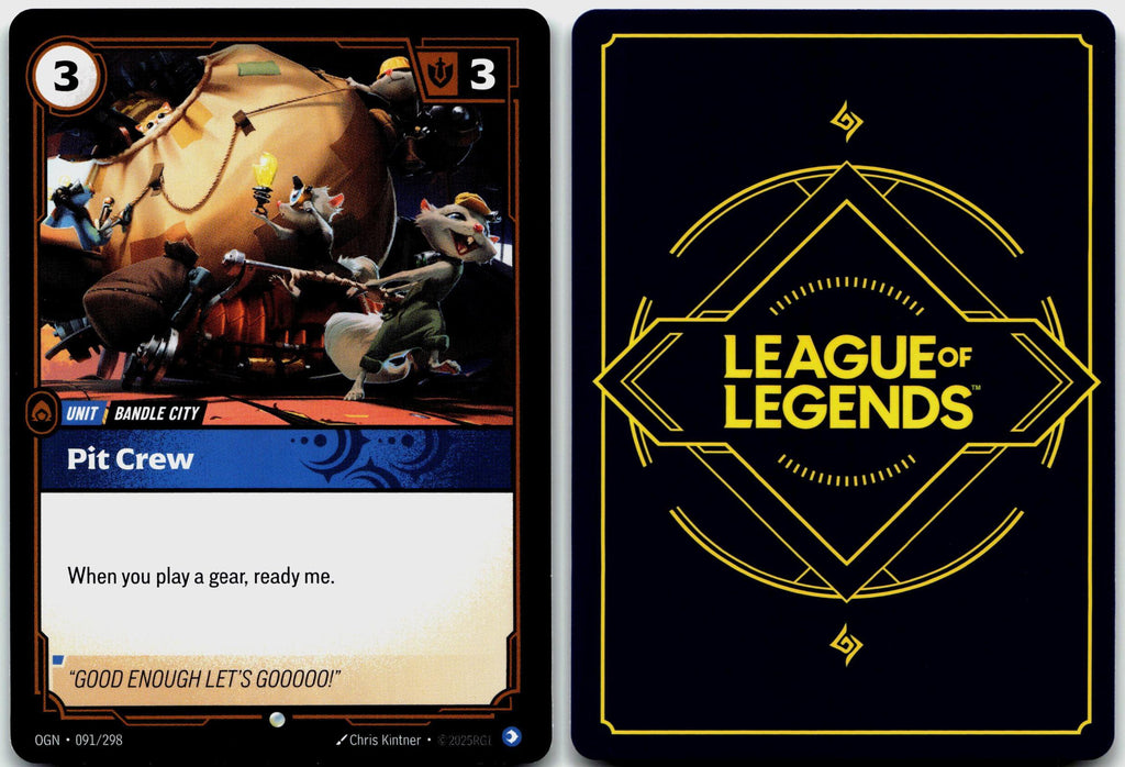 091/298 Pit Crew Origins