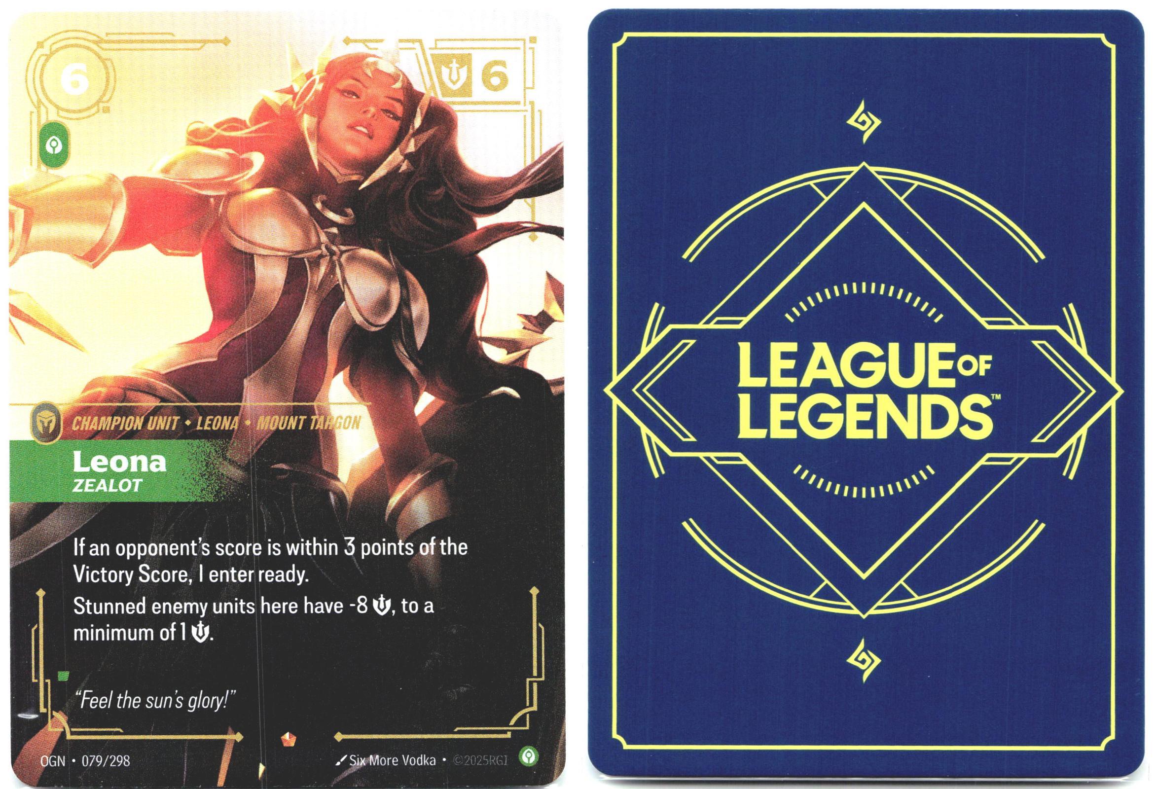 079/298 Leona - Zealot Foil Origins