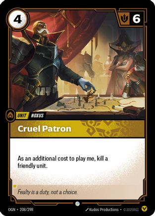 208/298 Cruel Patron Foil Origins