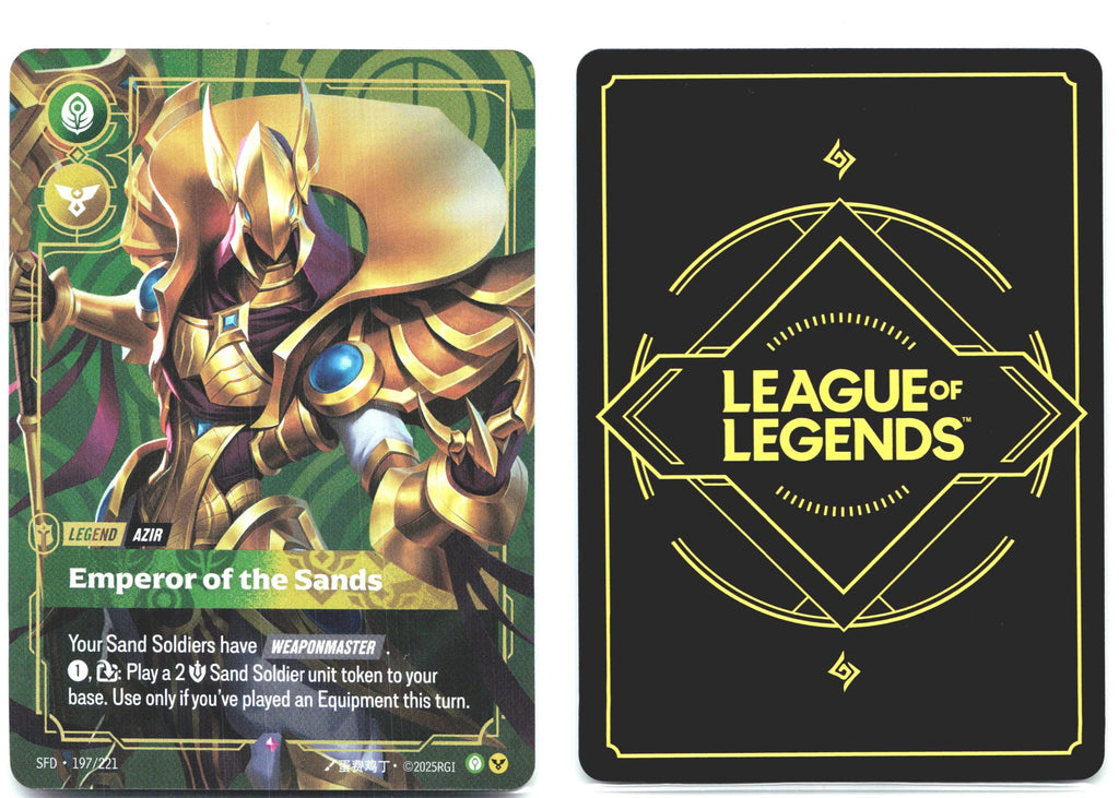 197/221 Azir - Emperor of the Sands Foil Spiritforged