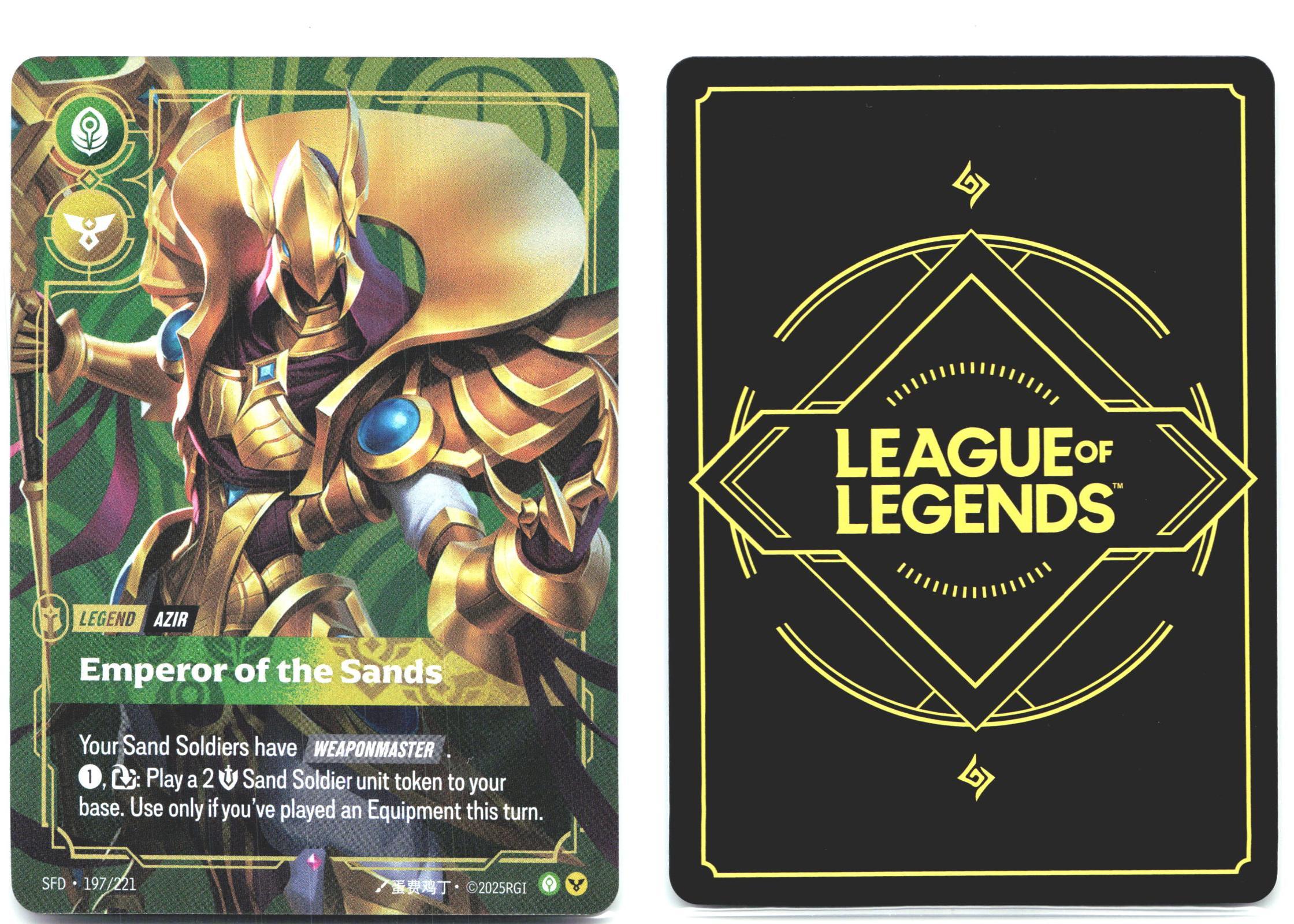 197/221 Azir - Emperor of the Sands Foil Spiritforged
