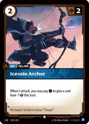065/219 Icevale Archer Unleashed