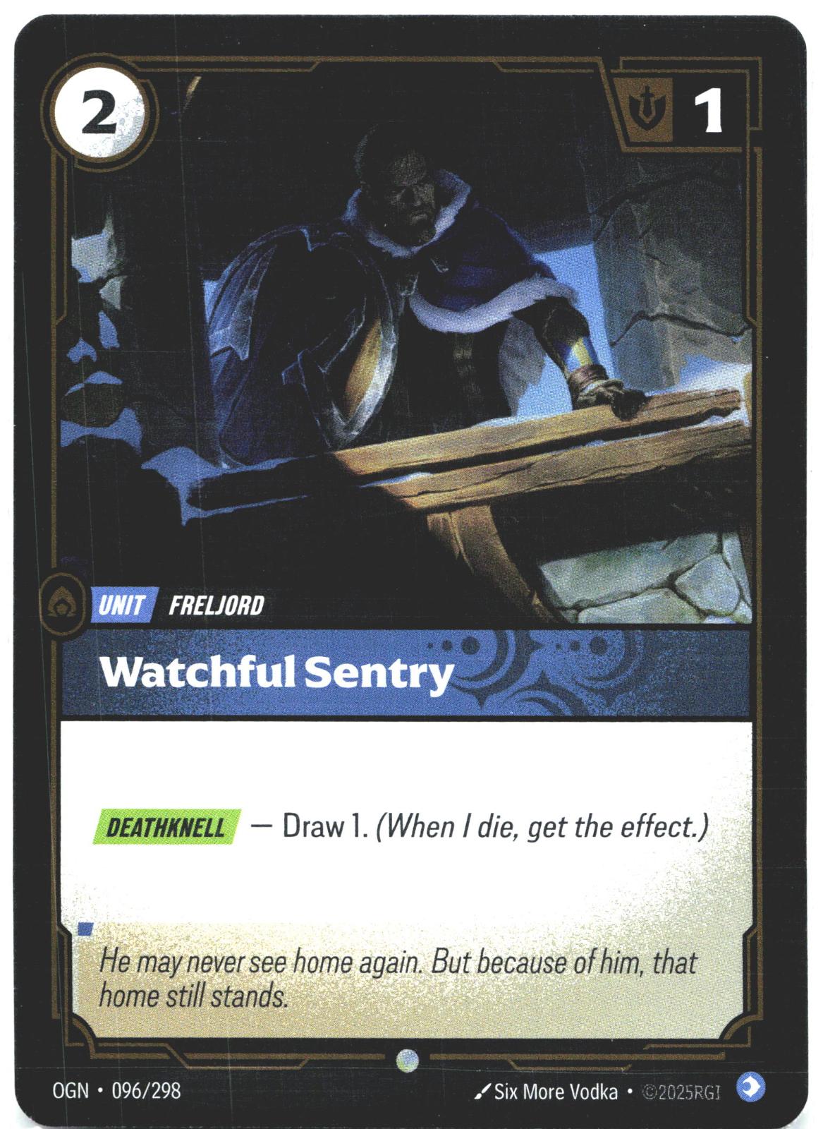 096/298 Watchful Sentry Foil Origins