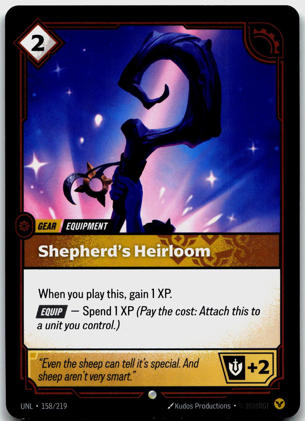 158/219 Shepherd's Heirloom Unleashed