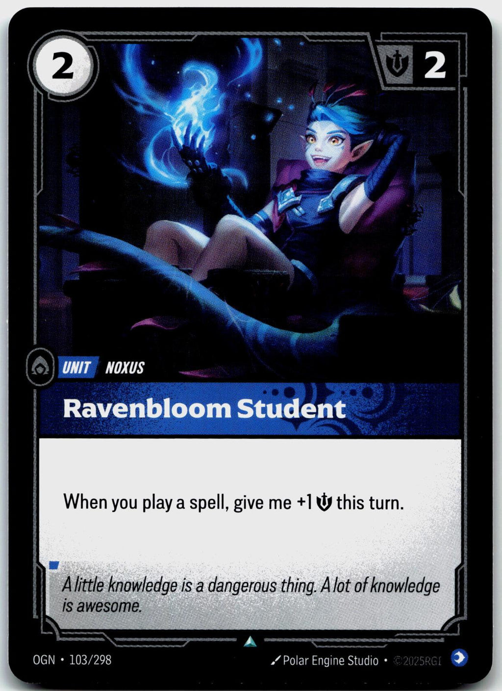 103/298 Ravenbloom Student Origins