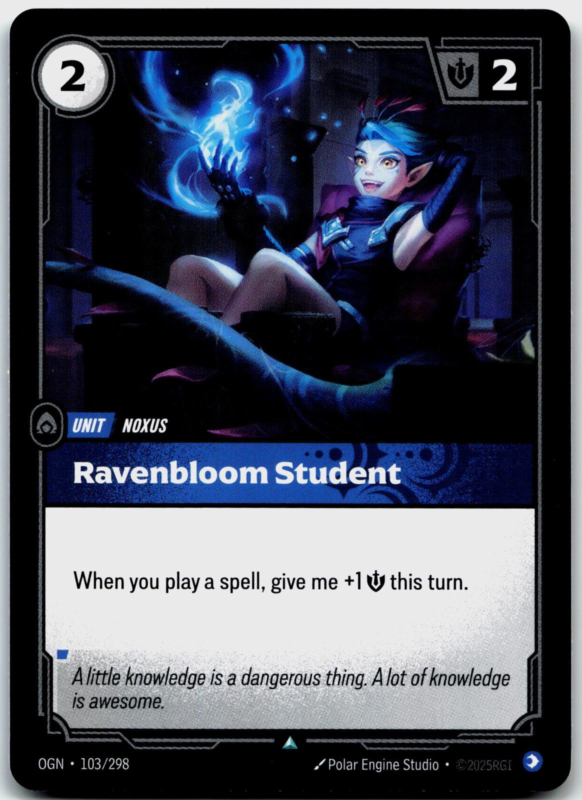 103/298 Ravenbloom Student Origins