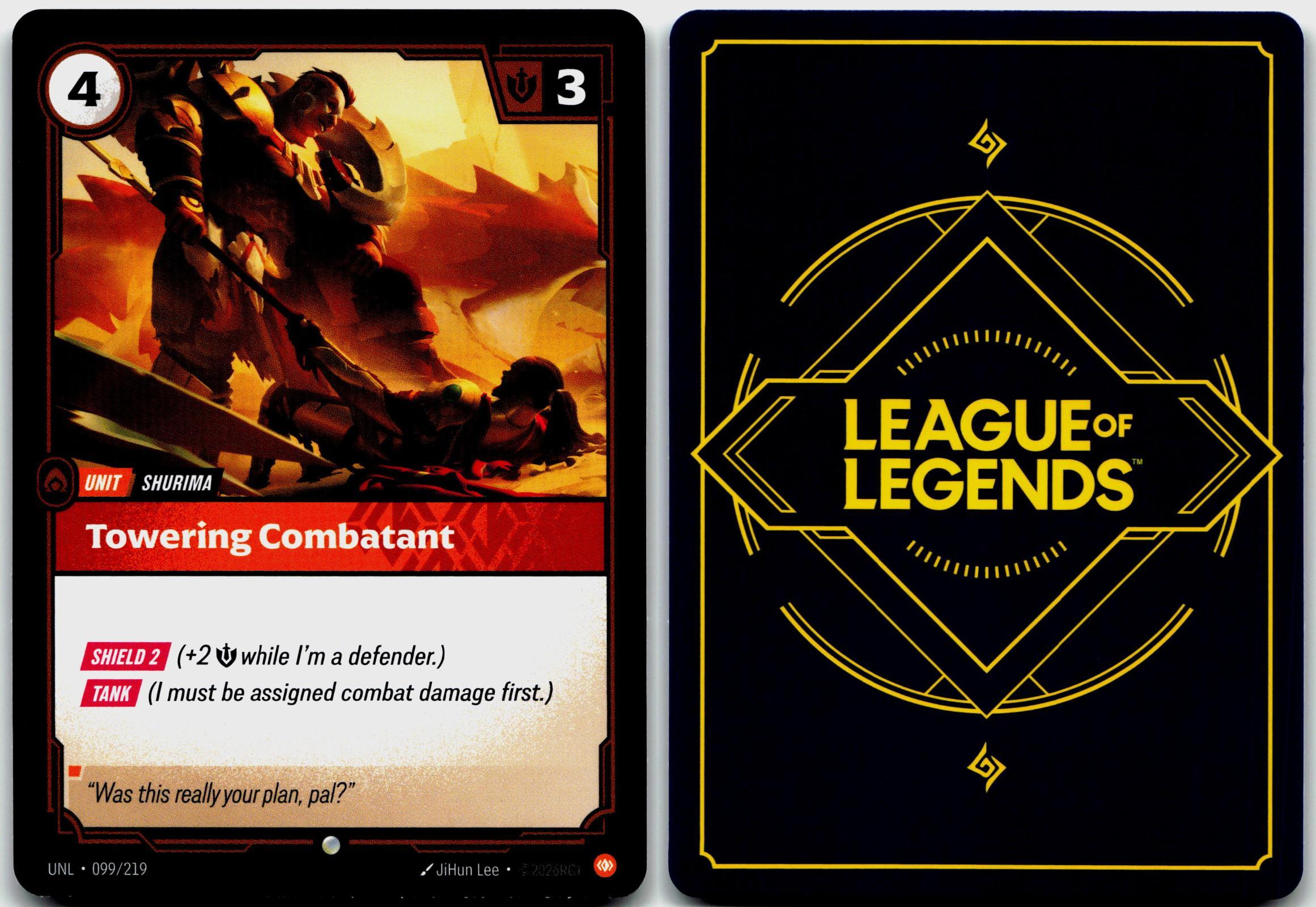 099/219 Towering Combatant Unleashed