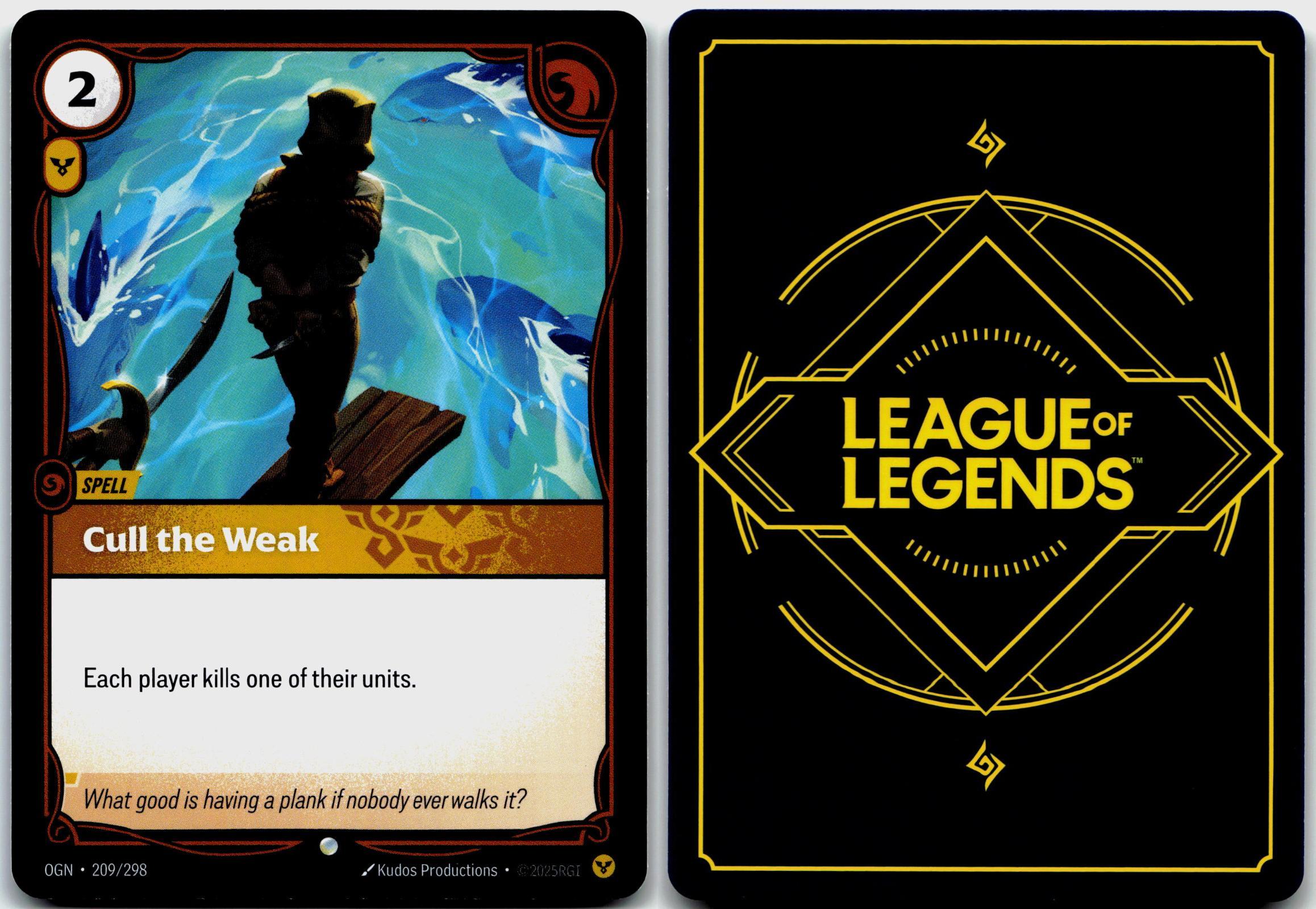 209/298 Cull the Weak Origins