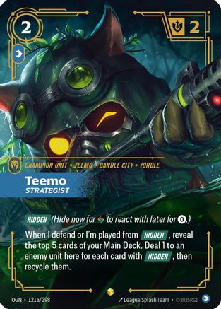121A/298 Teemo - Strategist (Alternate Art) Foil Origins