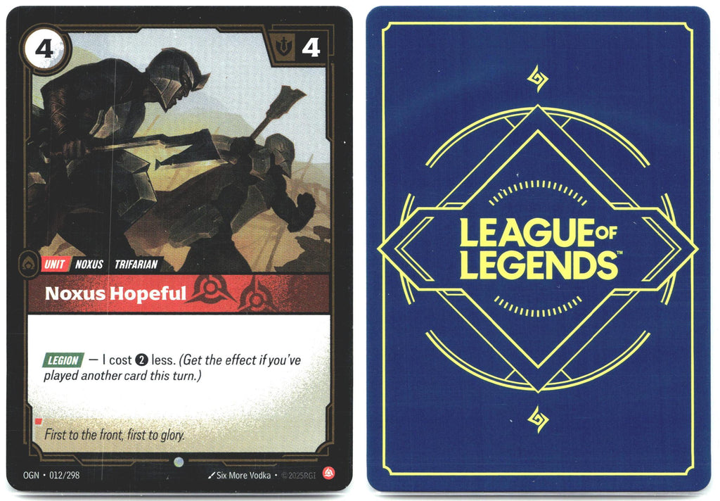 012/298 Noxus Hopeful Foil Origins