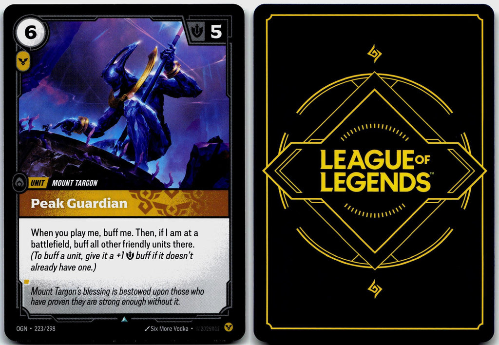 223/298 Peak Guardian Origins