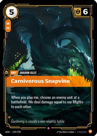 149/298 Carnivorous Snapvine Foil Origins