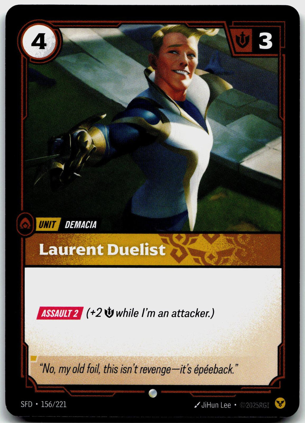 156/221 Laurent Duelist Spiritforged