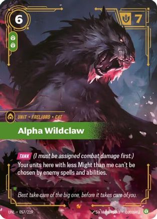 057/219 Alpha Wildclaw Foil Unleashed