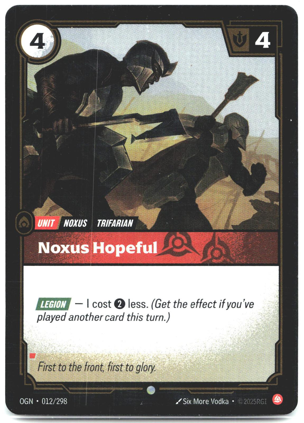012/298 Noxus Hopeful Foil Origins