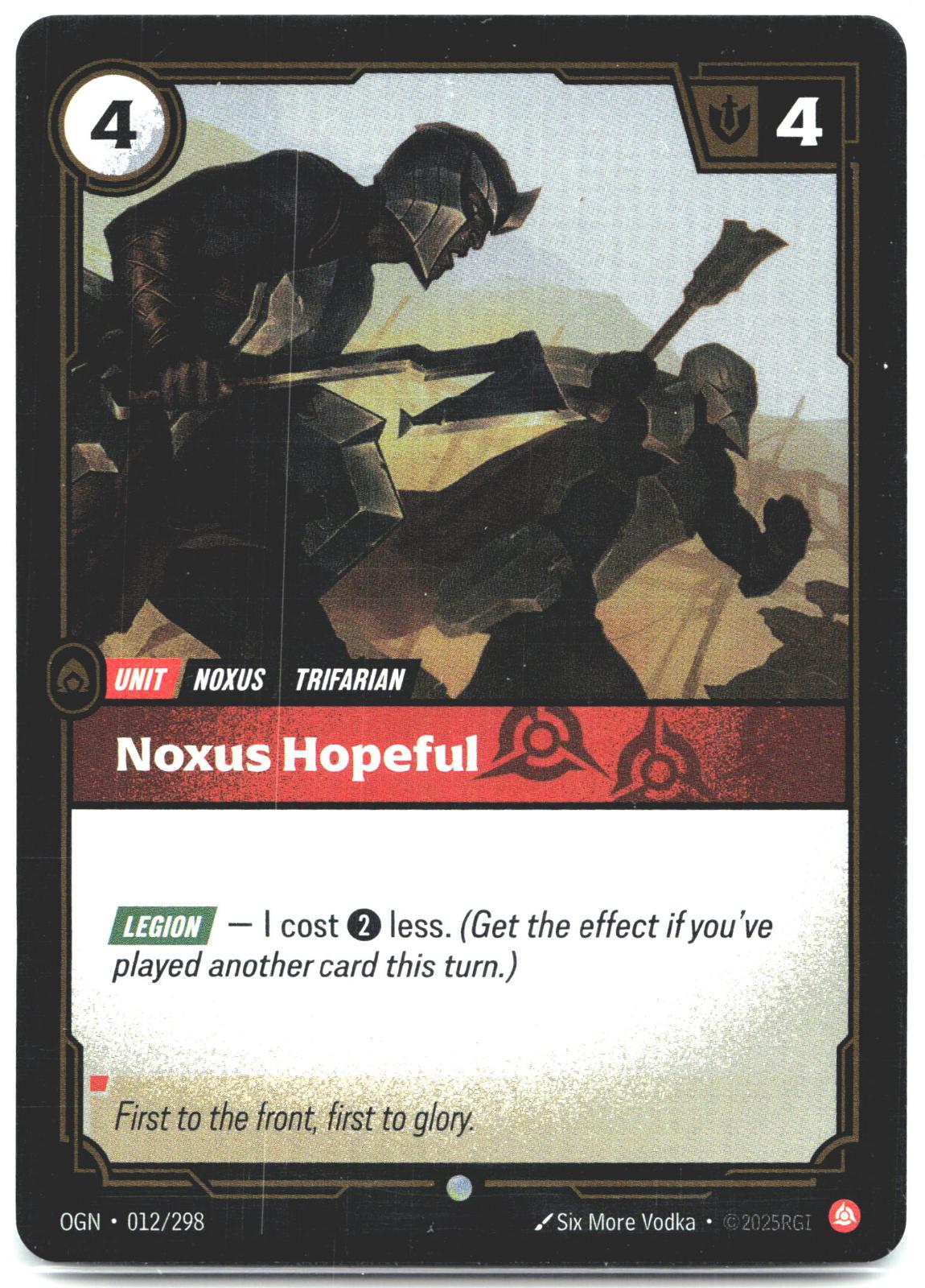 012/298 Noxus Hopeful Foil Origins