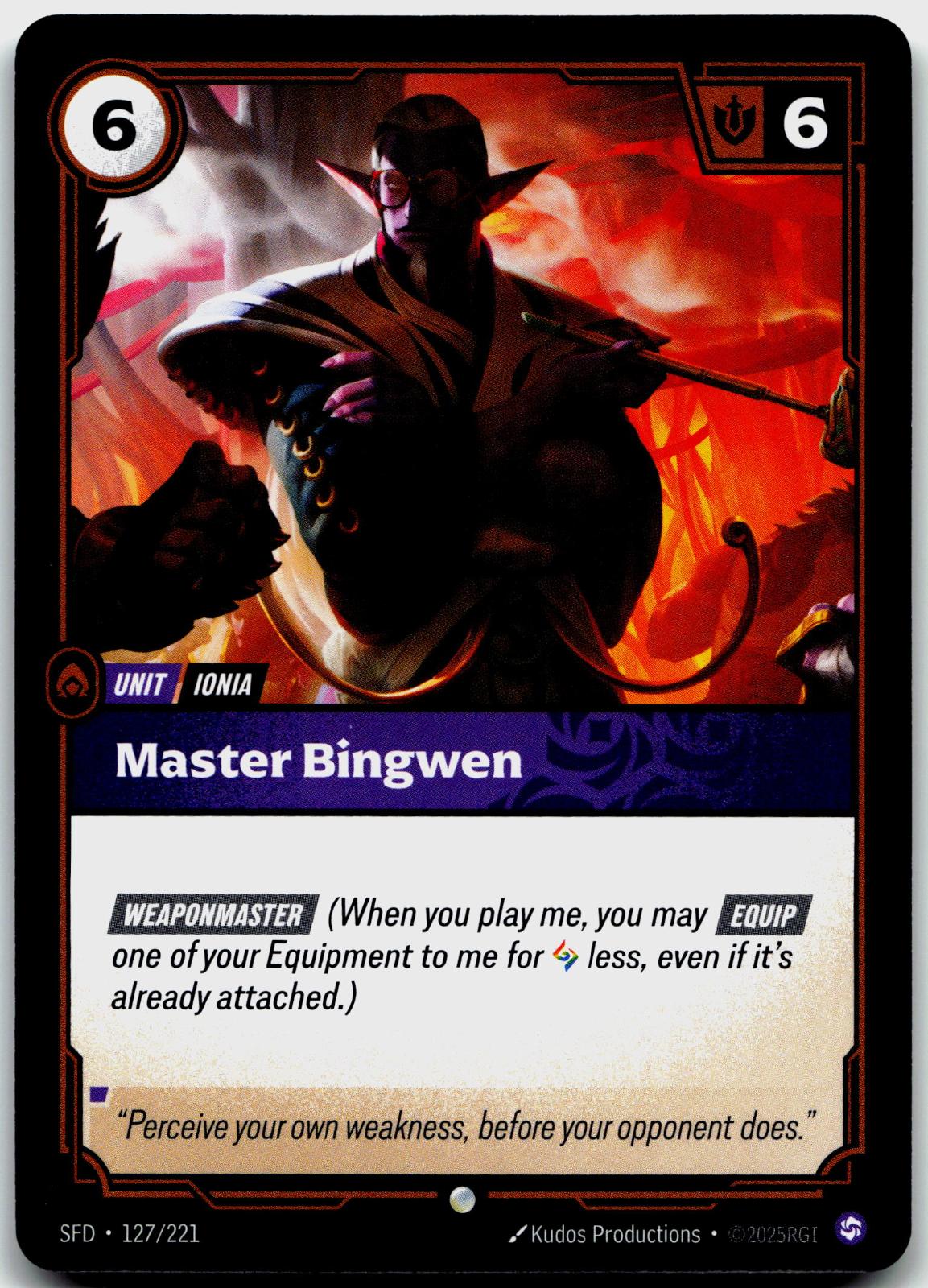 127/221 Master Bingwen Spiritforged