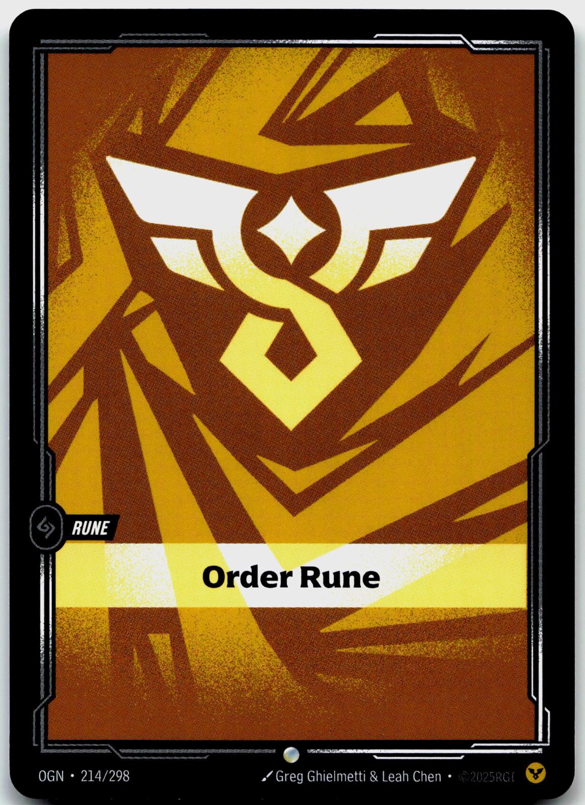 214/298 Order Rune Origins