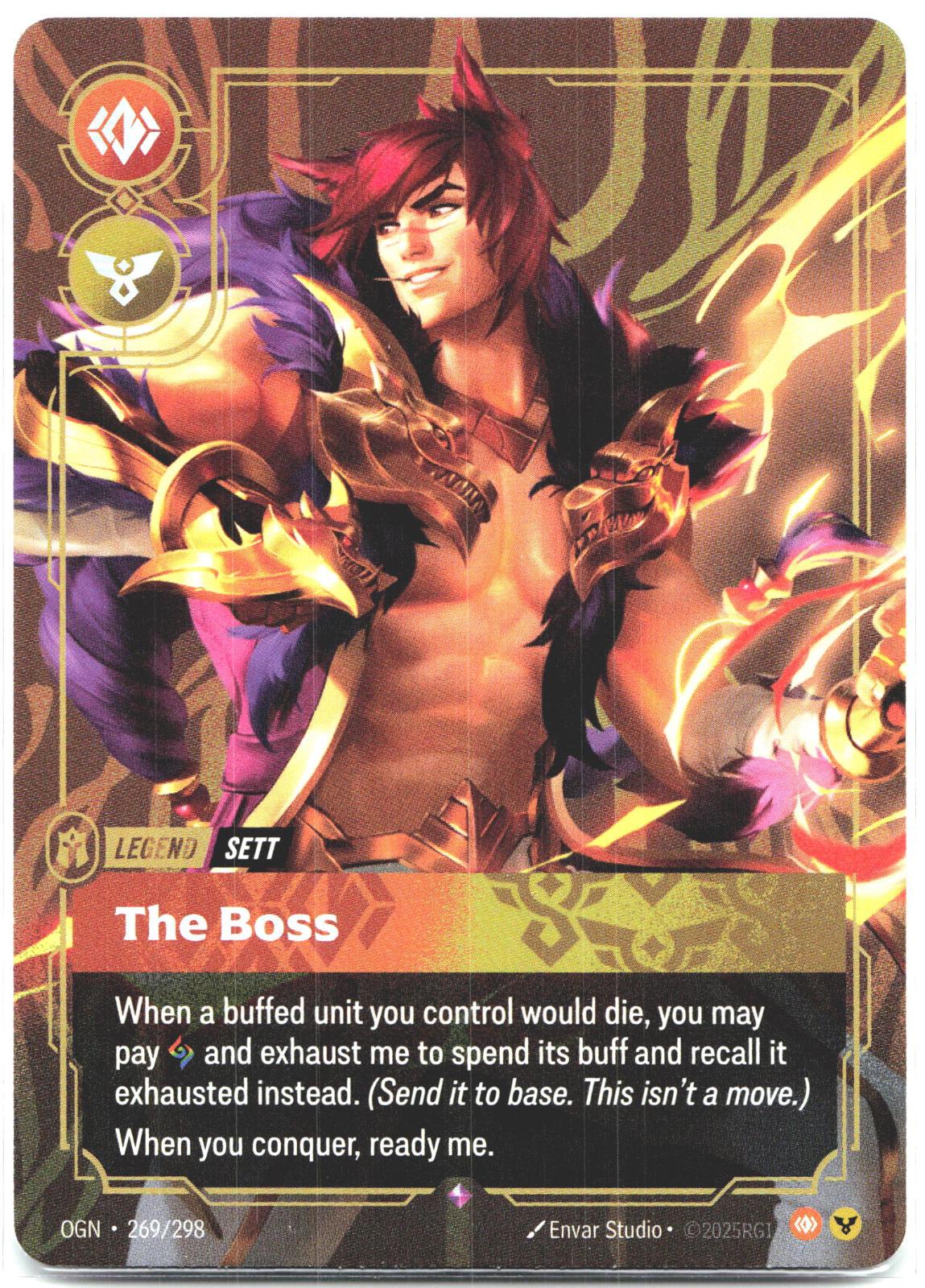 269/298 Sett - The Boss Foil Origins
